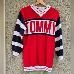 Tommy Hilfiger Logo V Neck Sweater